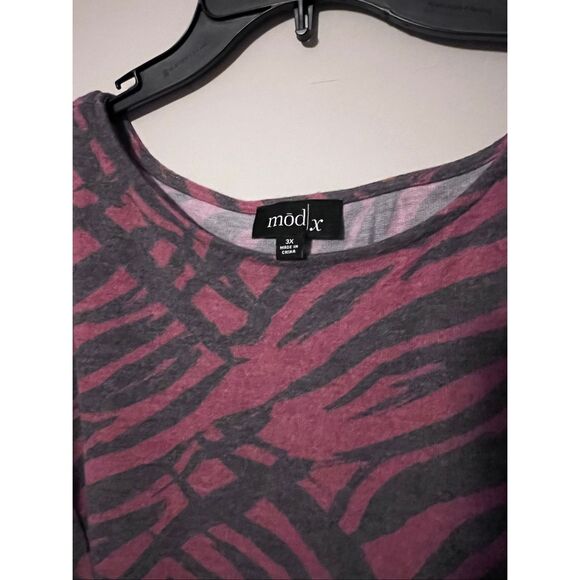 Modx Zebra Print Dress 3X - Picture 2 of 6